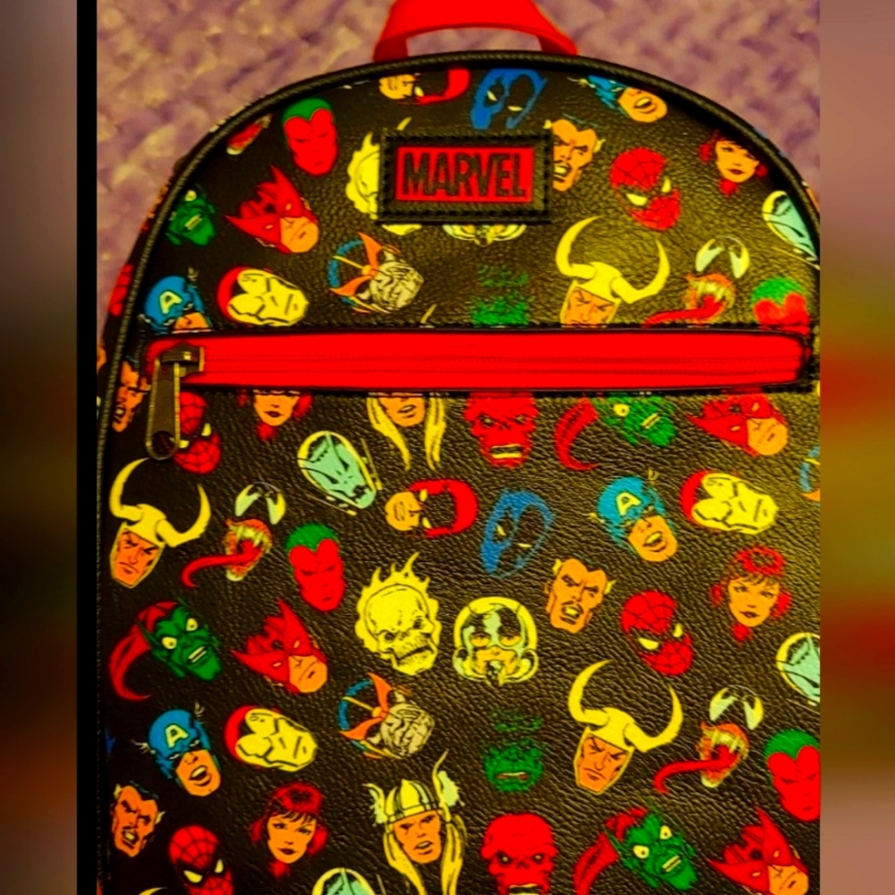 Vintage Style Marvel Comics Mini Backpack